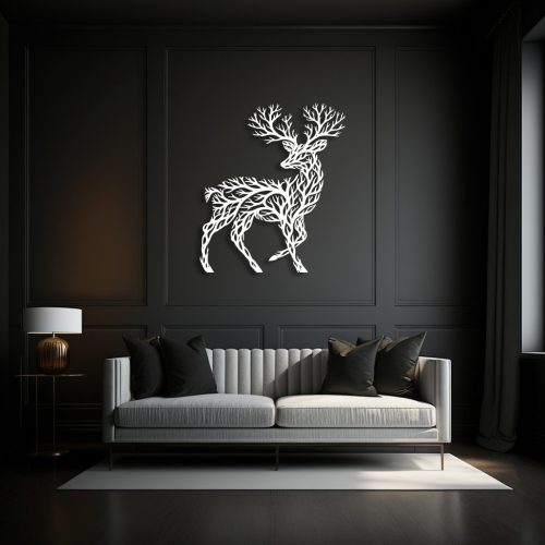 "Tree of Life Deer" fém fali dekoráció