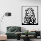 "Majestic Lion" fém fali dekoráció