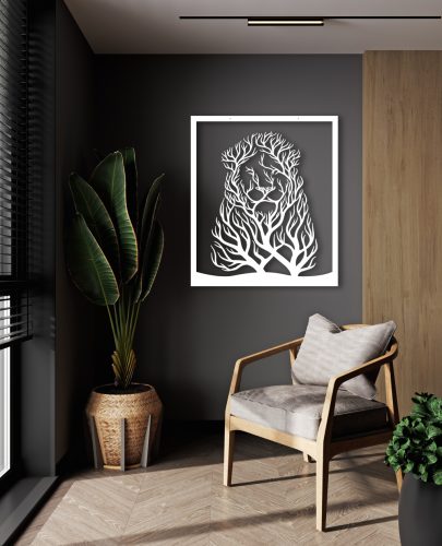 "Majestic Lion" fém fali dekoráció