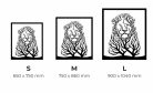"Majestic Lion" fém fali dekoráció