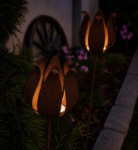Tulipán mécsestartó