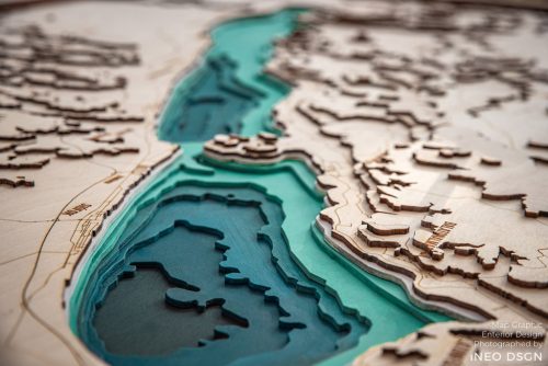 BALATON 3D topografikus térképe