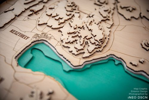 BALATON 3D topografikus térképe
