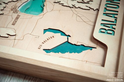 BALATON 3D topografikus térképe