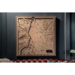 BUDAPEST 3D topografikus térképe