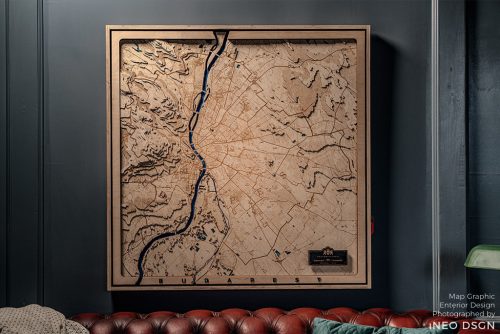 BUDAPEST 3D topografikus térképe