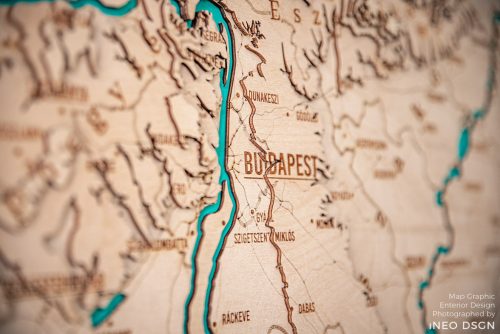 MAGYARORSZÁG 3D topografikus térképe