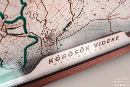 KÖRÖSÖK VIDÉKE 3D topografikus térképe
